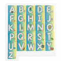 Blue/Yellow Alphabet Tracing Magnet Set - Uppercase