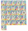 Rainbow Uppercase Alphabet Tracing Magnet Set