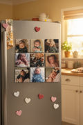 Baby Photos on Fridge