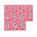 Pink Number Tracing Magnet Set